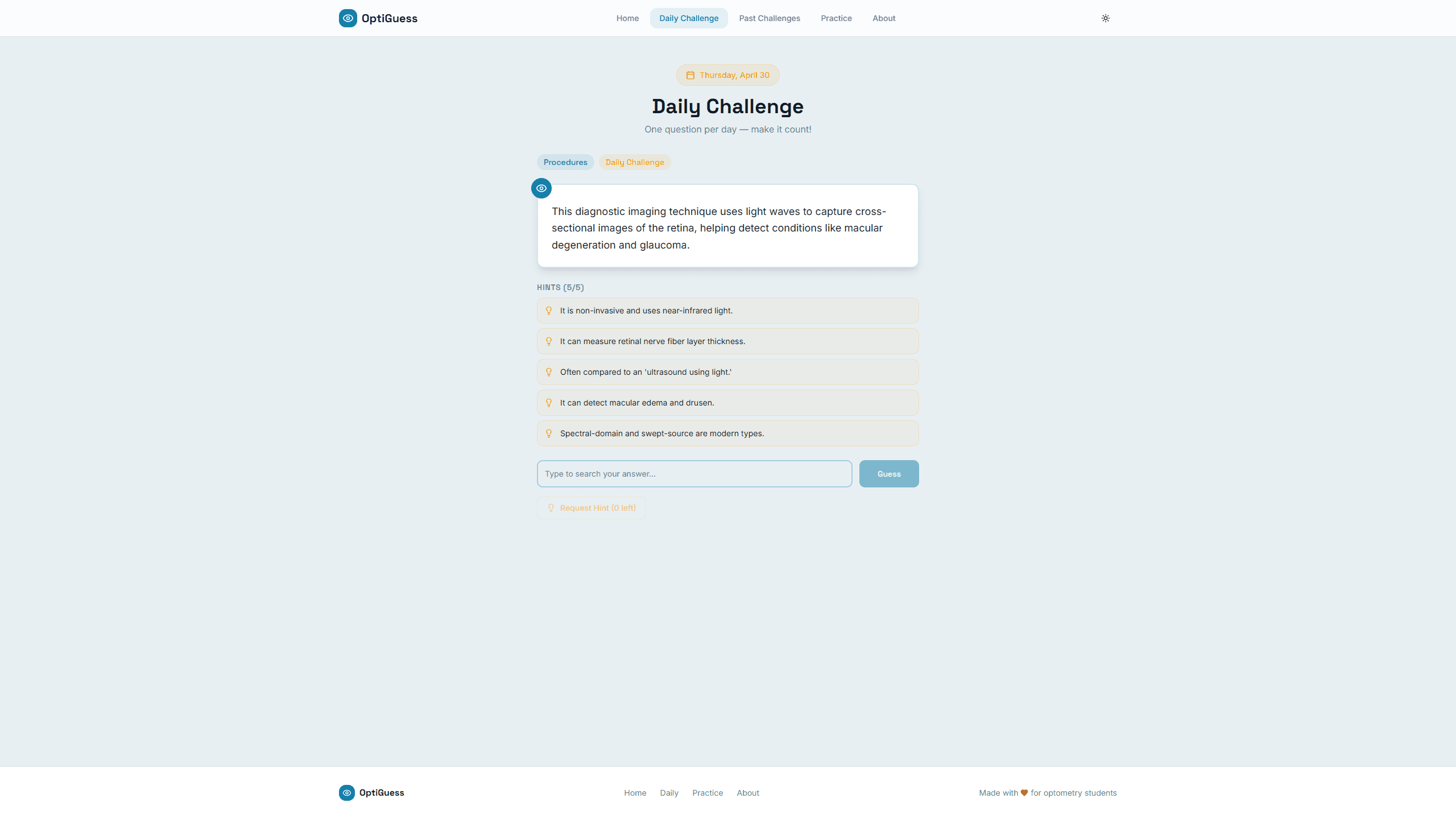 OptiGuess screenshot 4